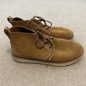 UGG Boots Mens Size 10 Brown Suede Chukka Lace Up Ankle Casual Comfort Boots